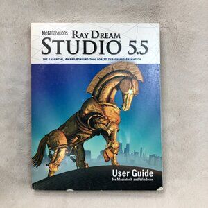 Ray Dream Studio 5.5 MetaCreations for 3D Graphics Design and Animation User Gui